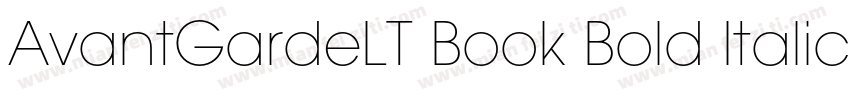 AvantGardeLT Book Bold Italic字体转换